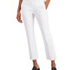 Women'S Alfani | Cropped Slit-Hem Straight-Leg Pants Carbon Heather