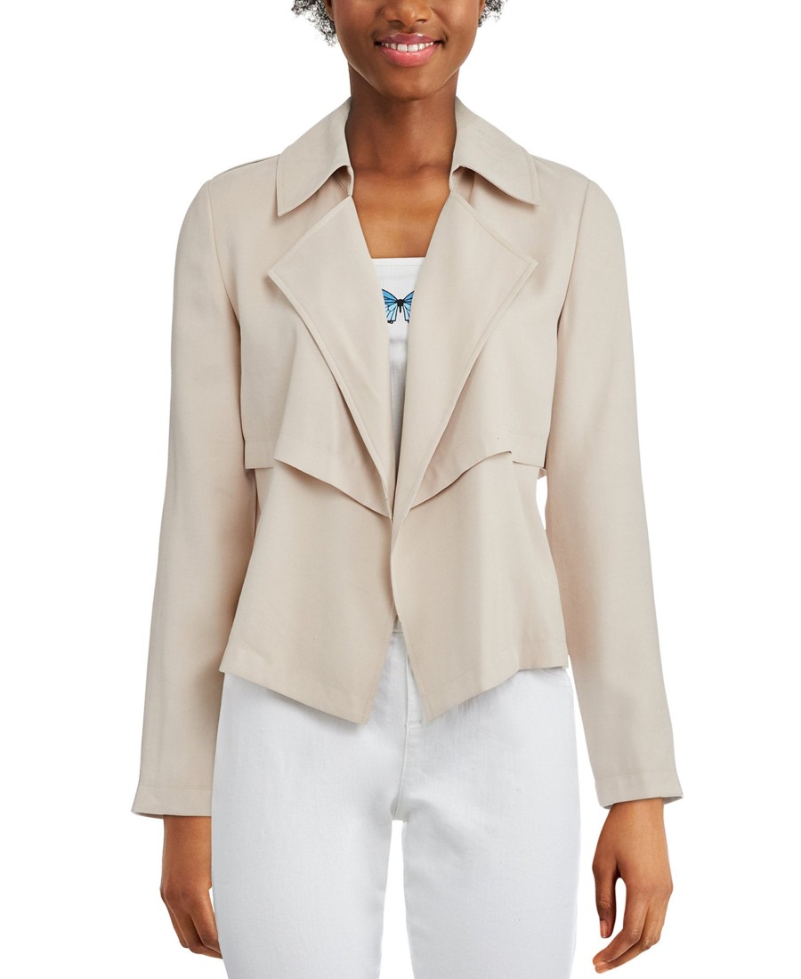 Women'S Bar III | Open-Front Trench Jacket British Beige