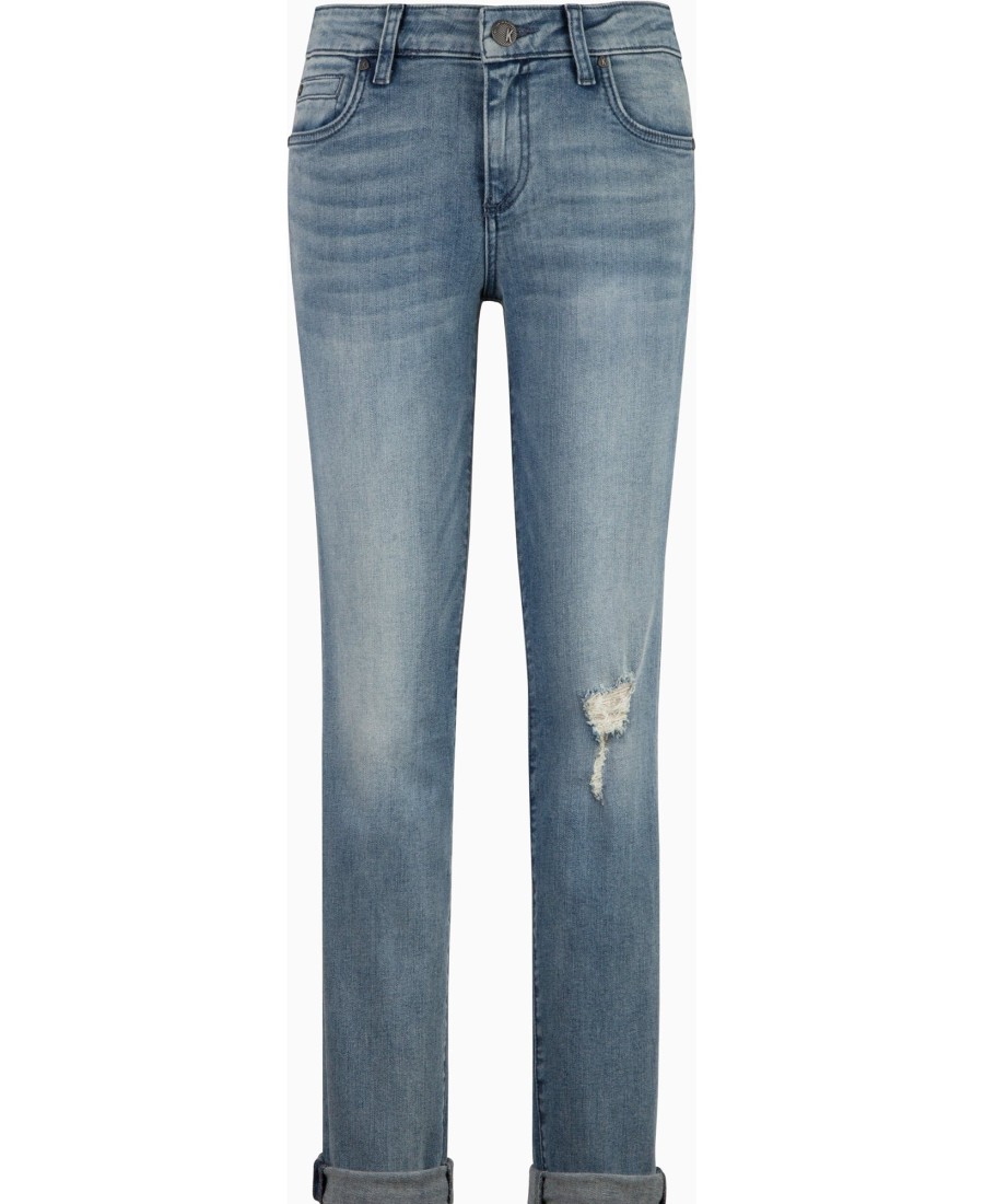 Women'S Kut from the Kloth | Rolled-Hem Boyfriend Jeans Decency With Light