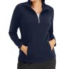 Women'S Karen Scott | Half-Zip Top Intrepid Blue