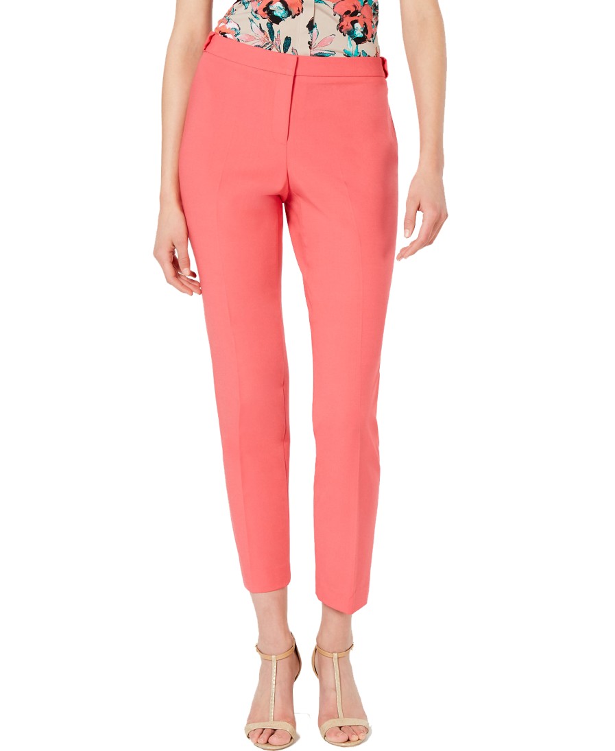 Women'S Calvin Klein | Skinny Highline Pants Coral