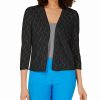 Women'S Charter Club | Pointelle Completer Cardigan Deep Black