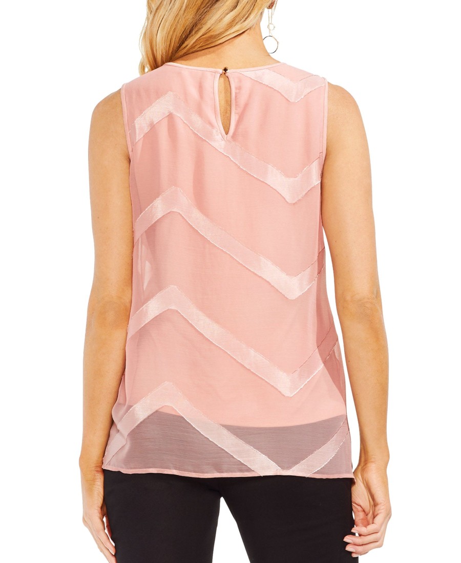 Women'S Vince Camuto | Sleeveless Illusion Top Pink Fawn