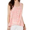 Women'S Style & Co | Printed Sleeveless High-Low Swing Top Springtime Pink