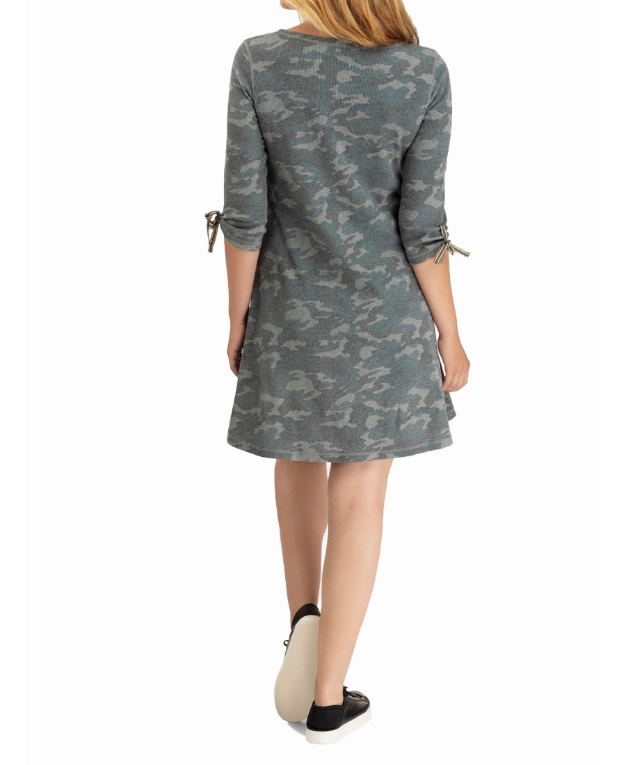 Women'S TRIBAL | Camo Swing Dress Soft Army