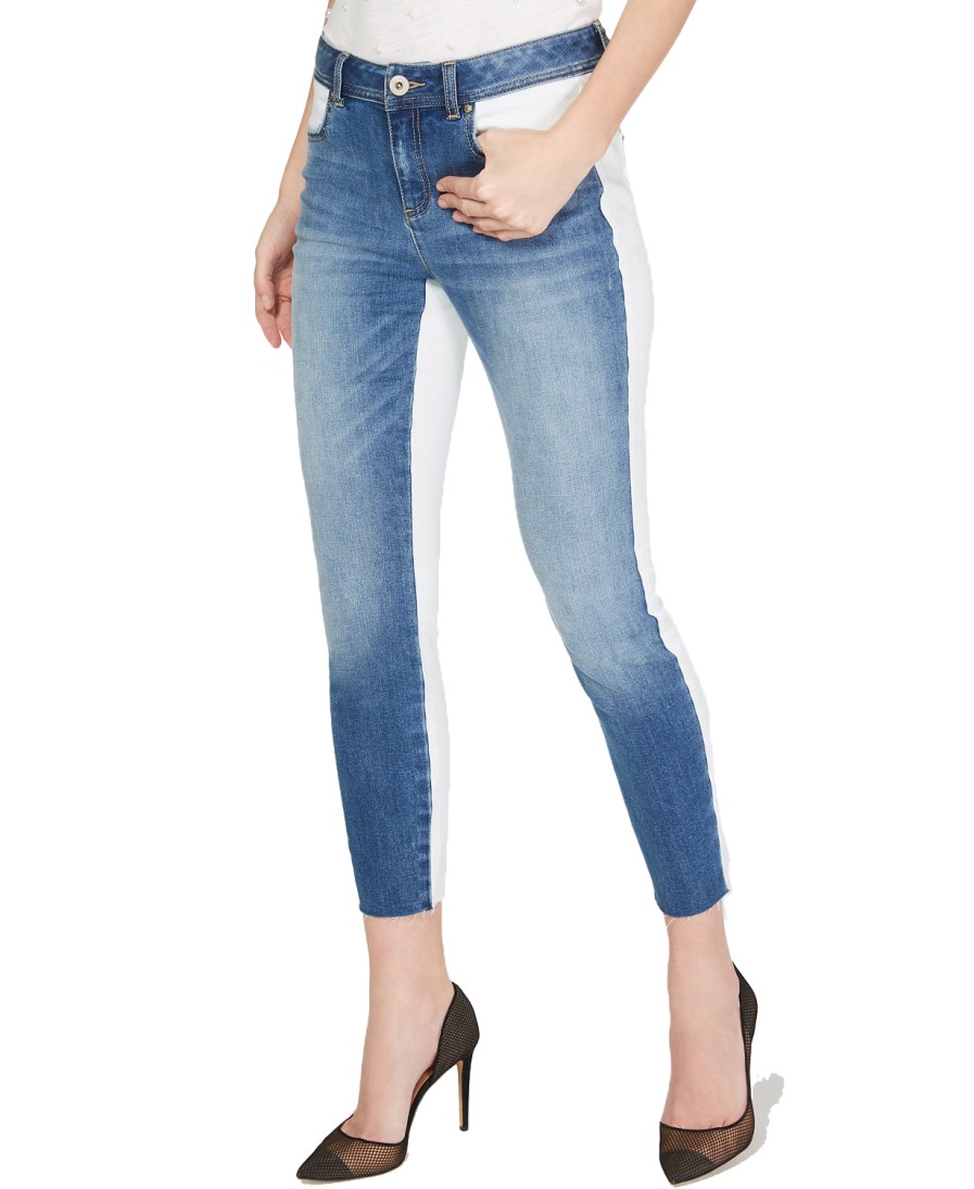 Women'S INC International Concepts | White-Duo Skinny Jeans Indigo