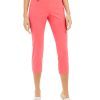 Juniors' Alfani | Petite Tummy-Control Pull-On Capri Pants Flamenco Pink