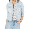 Women'S Style & Co | Stripe Denim Jacket Sedona