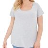 Women'S Aveto | Plus Trendy Scoop-Neck T-Shirt