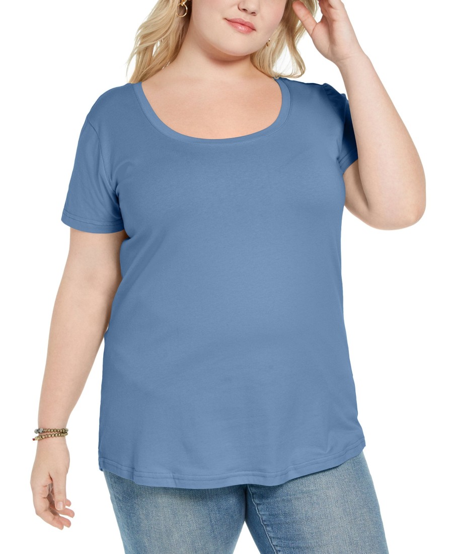 Women'S Aveto | Plus Trendy Scoop-Neck T-Shirt