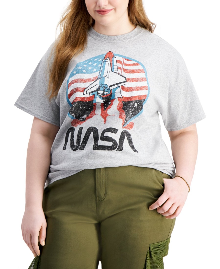 Women'S Love Tribe | Plus Trendy Nasa Launch T-Shirt Athletic Heather