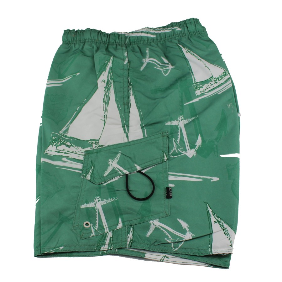 Men Zonal | Zonal Men'S Microfiber Retro Board Shorts