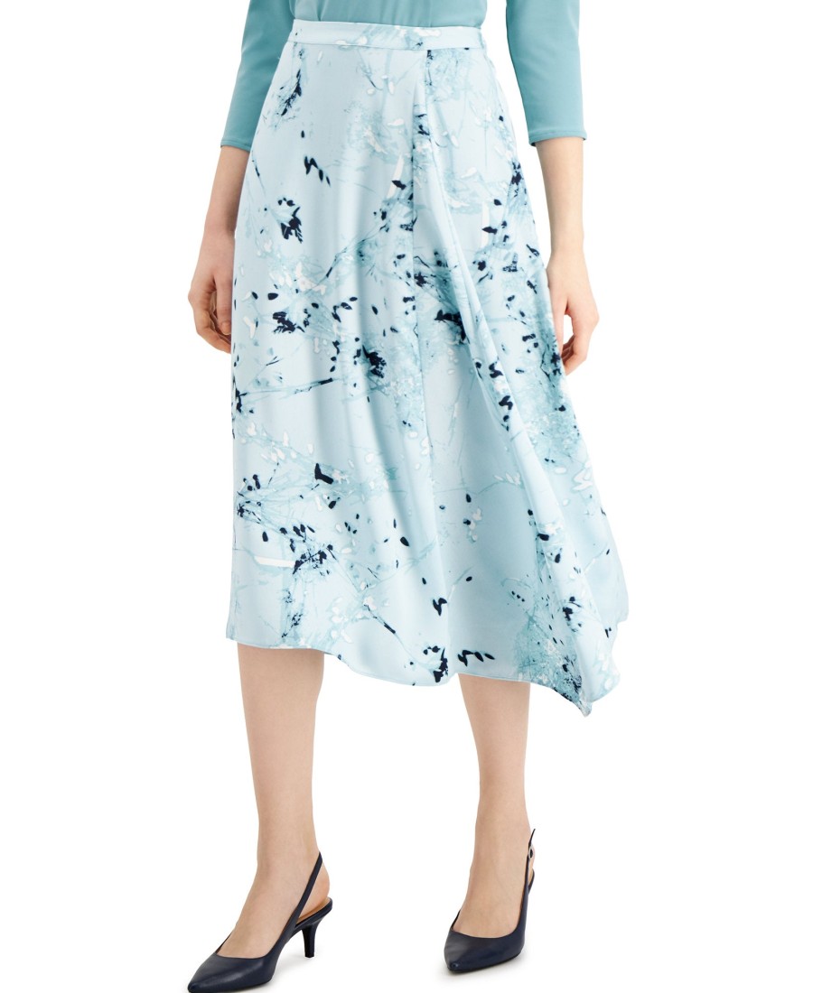 Juniors' Alfani | Print A-Line Skirt Impression Wisp