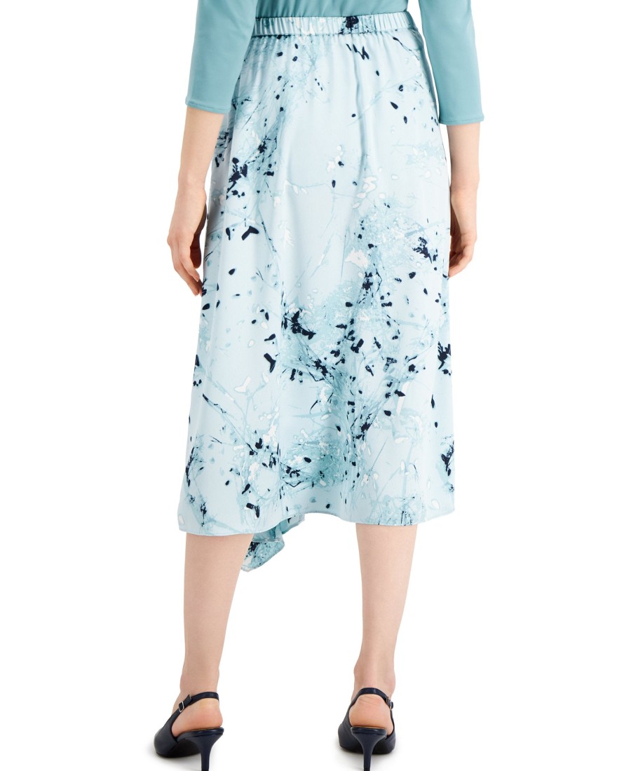 Juniors' Alfani | Print A-Line Skirt Impression Wisp