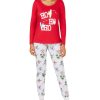 Women'S Family Pajamas | Matching Surfing Santa Pajama Set Beach Santa