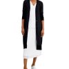 Juniors' Alfani | Button-Front Spring Cardigan Deep Black