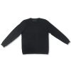 Women'S Karen Scott | Cotton Ribbed Sweater Deep Black