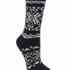 Women'S Cuddl Duds | Fairisle Boot Sock Black