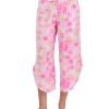 Women'S Betsey Johnson | Embroidered Pajama Pants Rose Floral