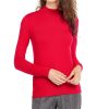 Juniors' Planet Gold | Juniors' Mock-Neck Sweater True Red