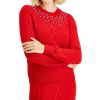 Women'S Charter Club | Embellished Sweater Ravishing Red