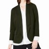 Juniors' Alfani | Notch-Collar Open-Front Jacket Autumn Moss