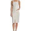 Women'S OAT | Button-Front Midi Dress Natural