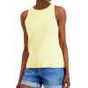 Women'S Charter Club | Sleeveless Sweater Citron Aura