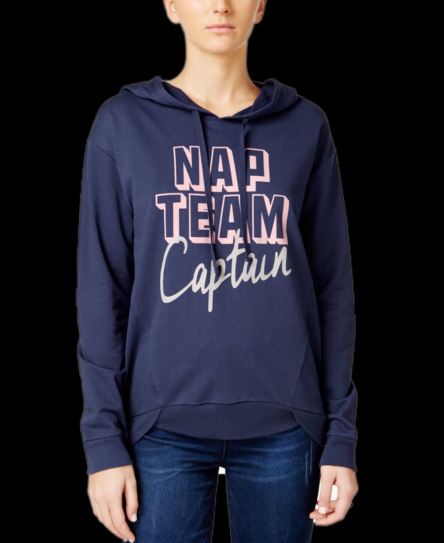 Juniors' Rebellious One | Juniors' Nap Team Captain Graphic Hoodie Navy