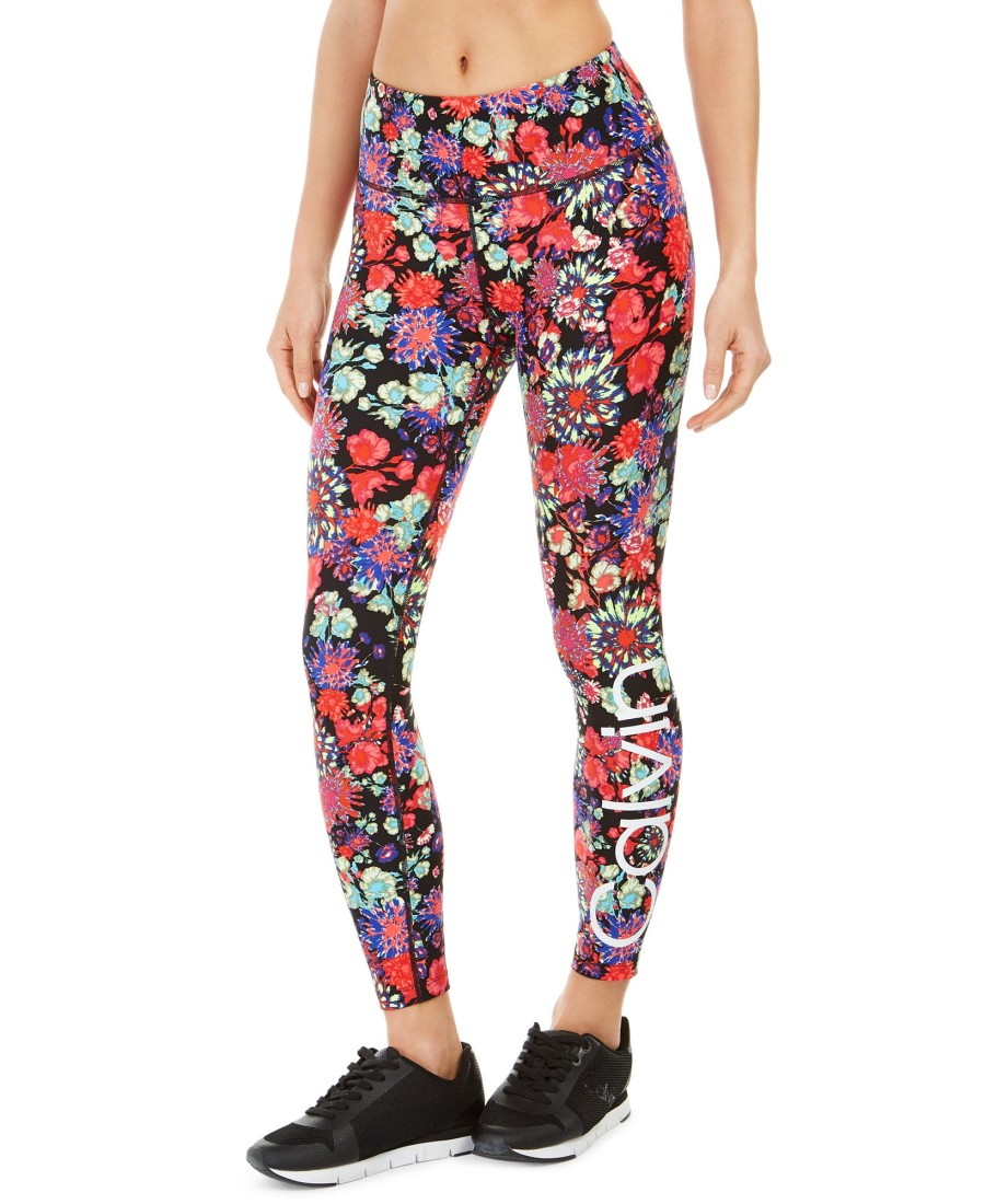 Women'S Calvin Klein Performance | Printed Leggings Floral Pop