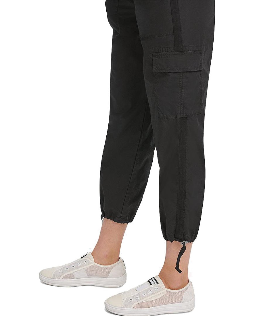 Women'S DKNY | Cotton Cargo Jogger Pants Black