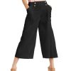 Women'S INC International Concepts | Culotte Pants Deep Black