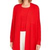 Women'S Charter Club | Patchwork Cardigan Ravishing Red