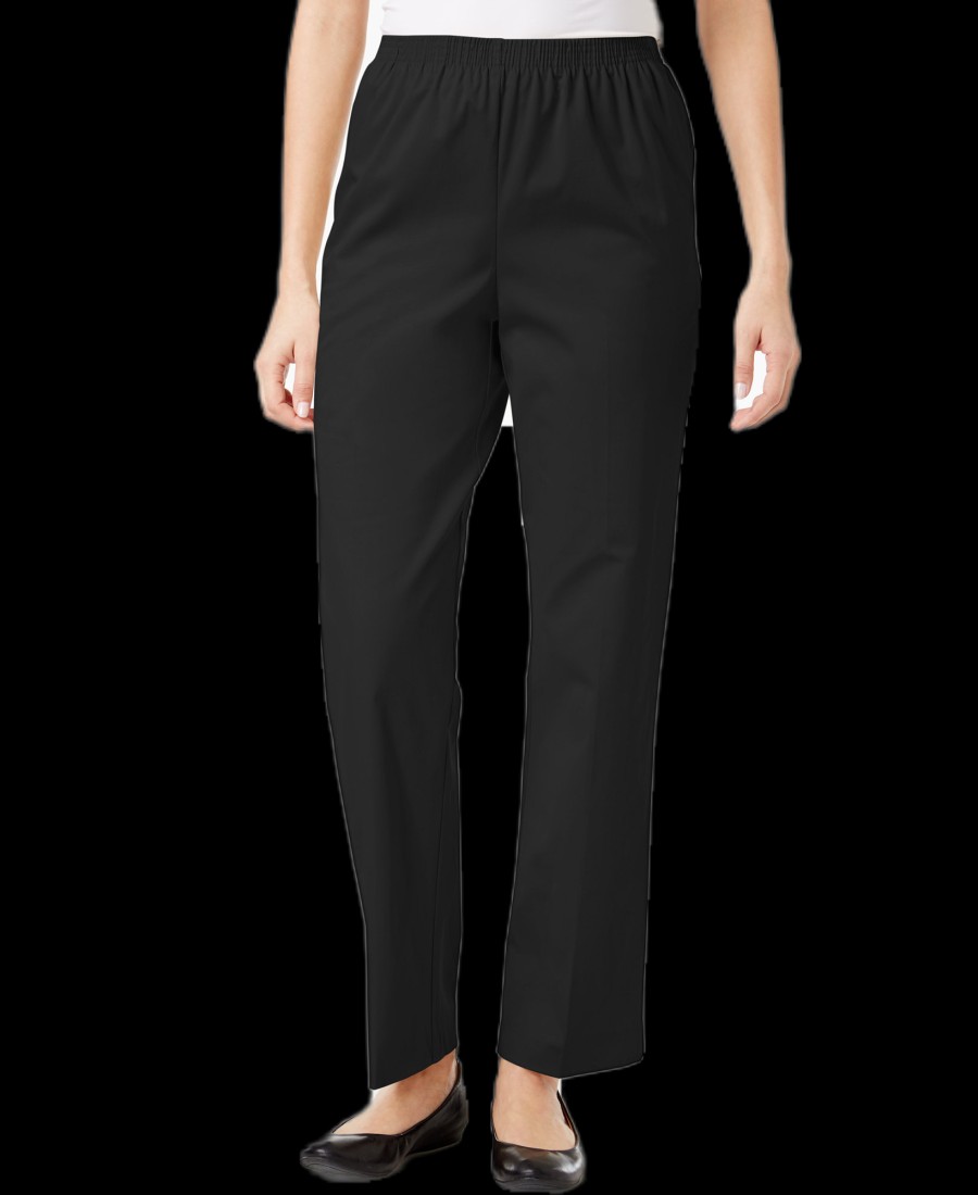 Women'S Alfred Dunner | Classics Twill Pull-On Pants Stone