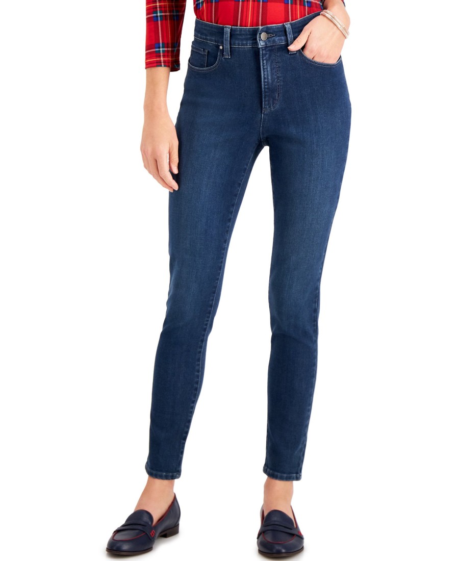 Women'S Charter Club | Windham High-Rise Skinny Jeans Hydra Wash