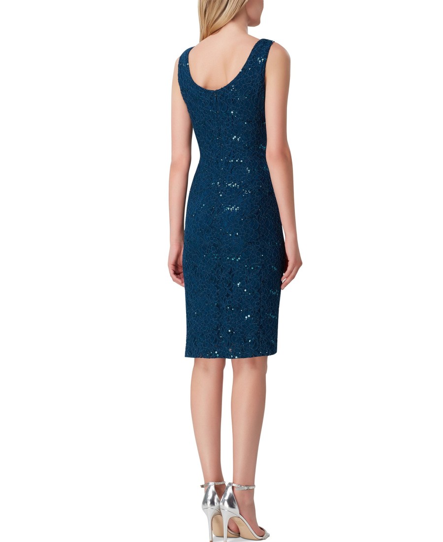 Women'S Tahari ASL | Lace Sheath Dress Teal