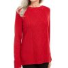 Women'S Karen Scott | Cable-Knit Beaded Sweater New Red Amoure