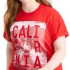 Women'S Love Tribe | Plus Trendy California T-Shirt Red