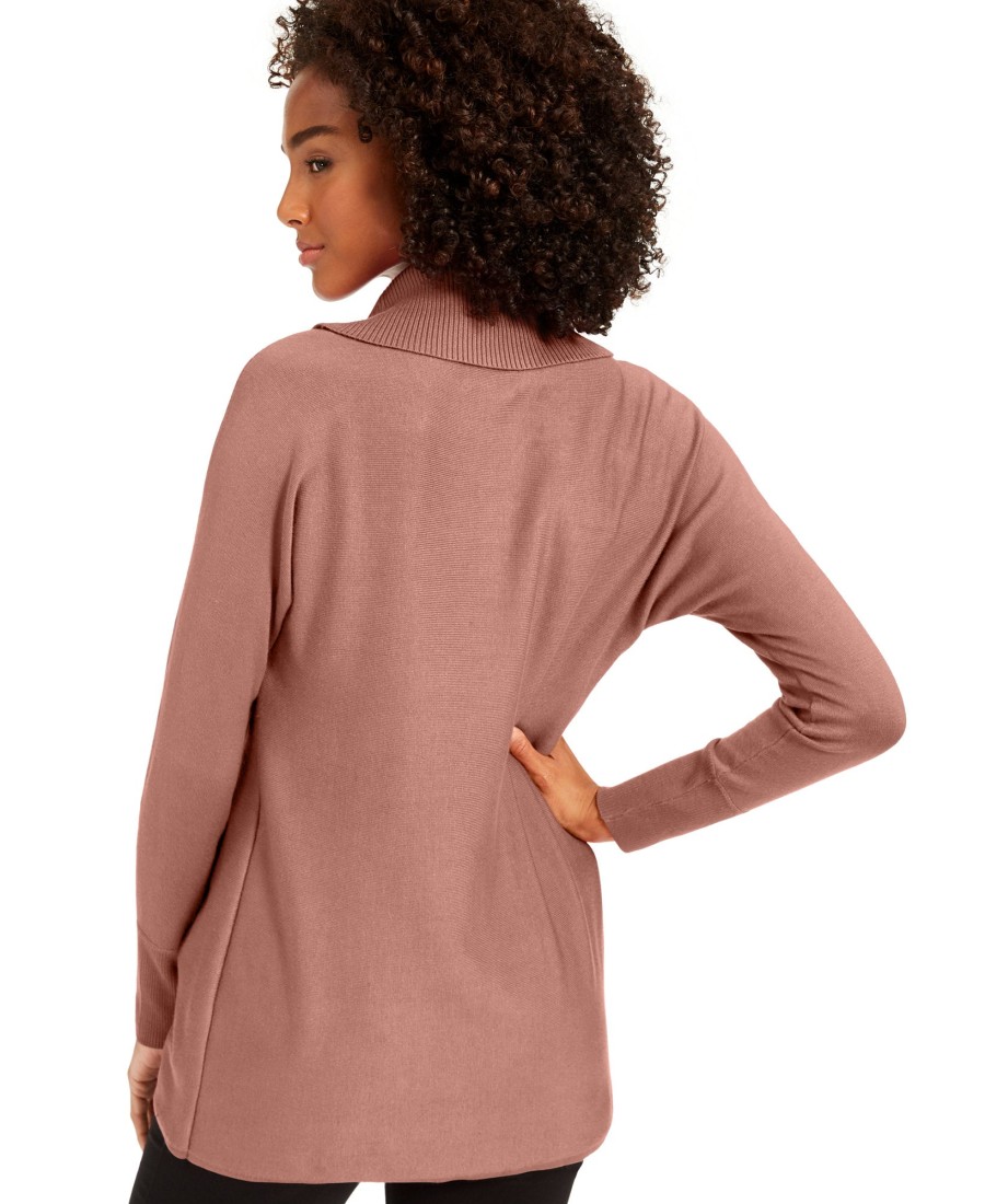 Women'S JM Collection | Faux-Wrap Cowl-Neck Sweater