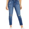 Juniors' Celebrity Pink | Juniors' Ripped Cropped Straight-Leg Jeans Mancos