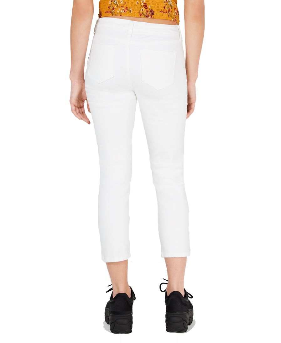 Juniors' Celebrity Pink | Juniors' Cropped Skinny Jeans Optic White