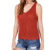 Juniors' Hooked Up by IOT | Juniors' Sleeveless Open-Knit Top