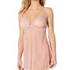 Women'S Flora by Flora Nikrooz | Raven Lace-Trimmed V-Neck Babydoll Sandstone