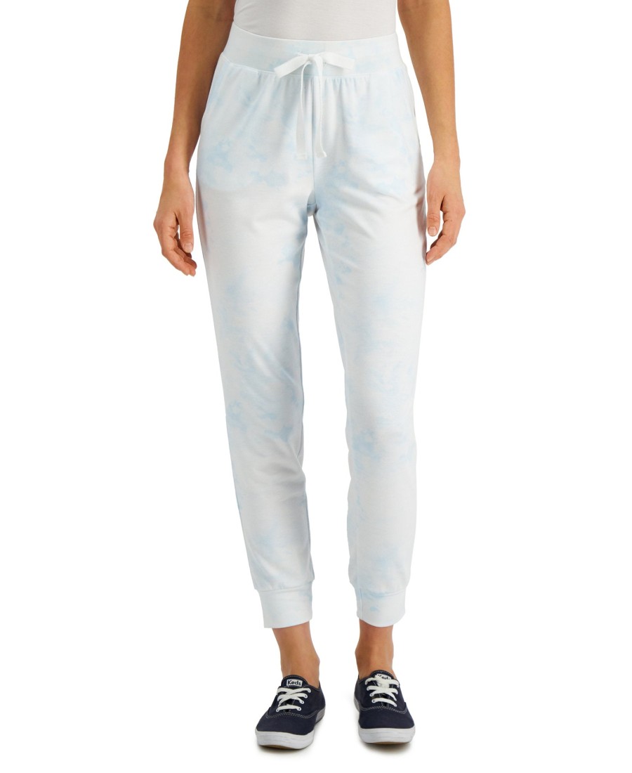 Women'S Style & Co | Cloudy Tie-Dye Jogger Pants Blue Dye