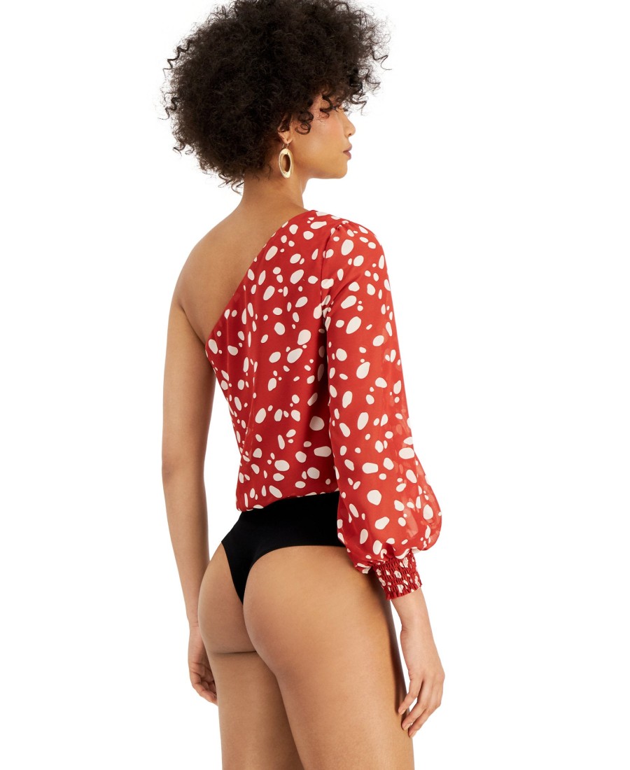 Women'S Bar III | Printed One-Shoulder Bodysuit Carmen Dot