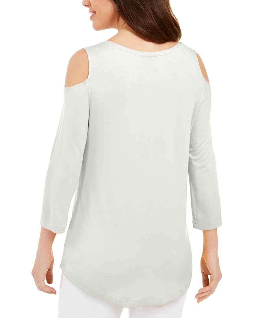 Women'S JM Collection | Cold-Shoulder Top Neo Natural