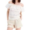 Women'S INC International Concepts | Ruffled Cold-Shoulder Smocked Top Danielle Dye