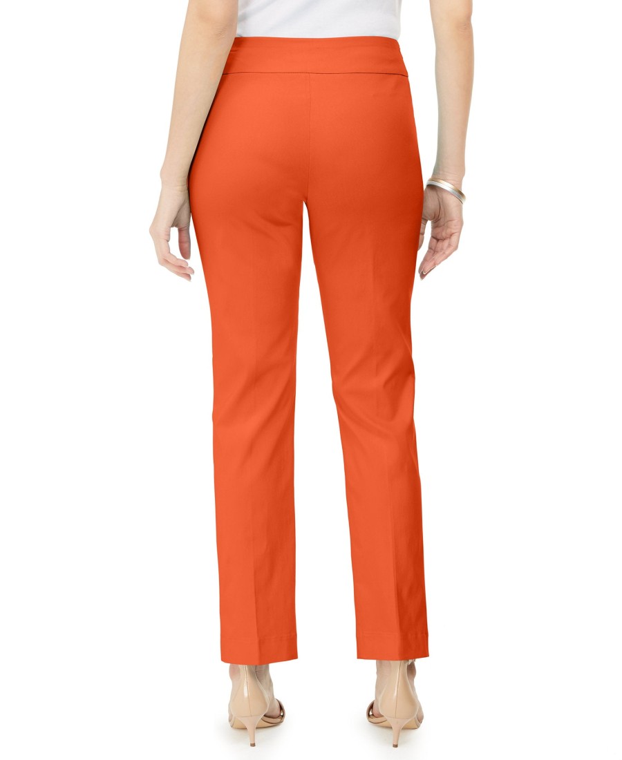 Women'S JM Collection | Studded Pull-On Tummy Control Pants True Pumpkin