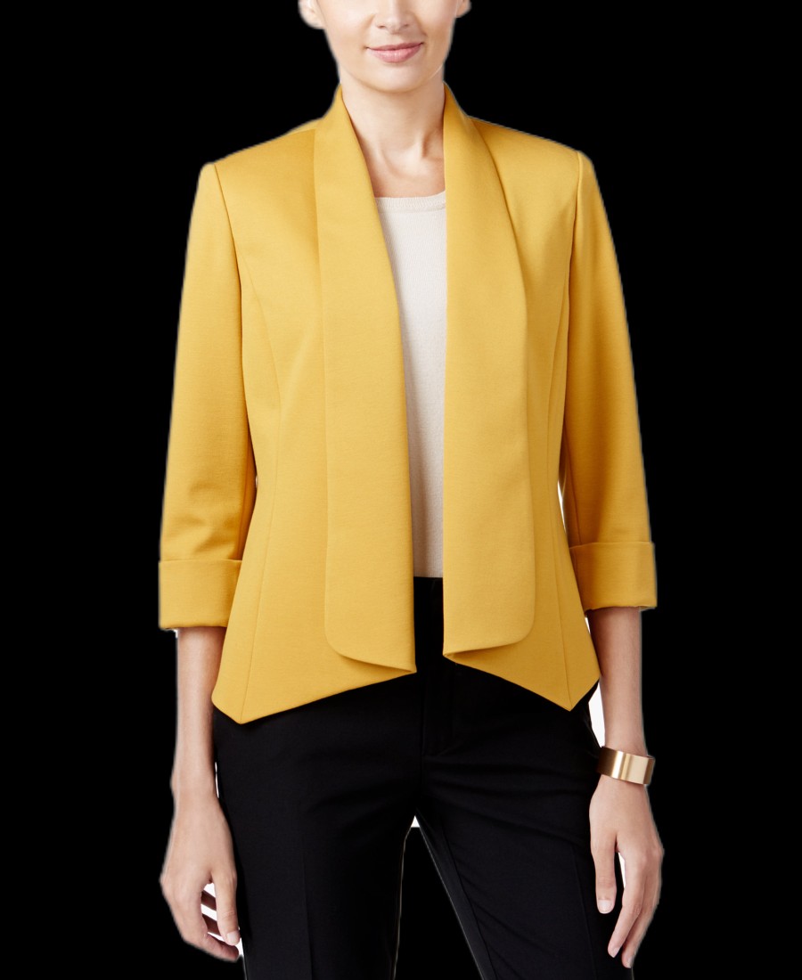 Women'S Kasper | Callie Draped Blazer Marigold