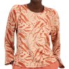 Women'S Alfani | Abstract Print Ruffled-Sleeve Blouse